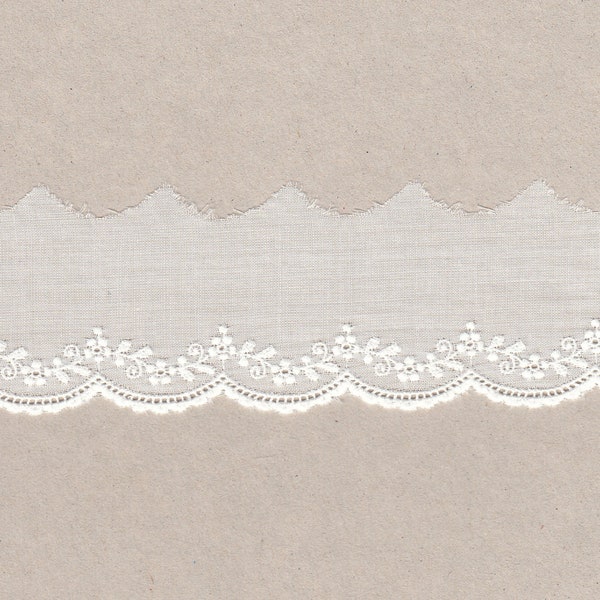 Swiss cotton trim, 1 1/4 inch wide edging, Capitol Imports #56474