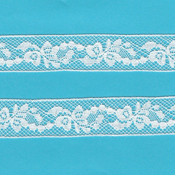 French lace, "Bows"   7/8" wide insertion,  Capitol Imports #15039