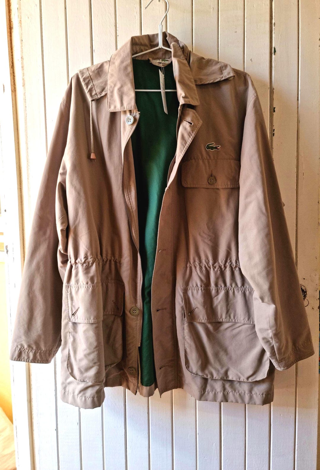 【希少】90s LACOSTE anorak Parker Vintage Lacoste Light Jacket Parka Black Size 50/3 | eBay