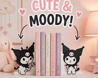 Kuromi Bookends – 3D Printed Sanrio Desk Decor