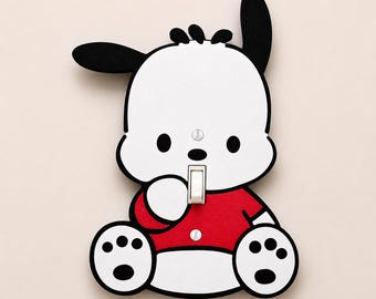 Pochacco Light Switch Cover – Adorable Kawaii Room Decor, 3D Printed