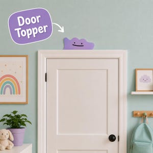 Ditto Pokémon Dörr- och Karmdekoration – Väggkonst för Rum | Pastelllila Rumsdekor