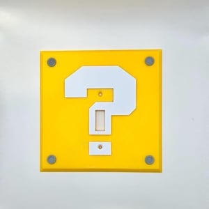 Mystery Box Light Switch Cover: Gamer Room Decor, Glow in the Dark