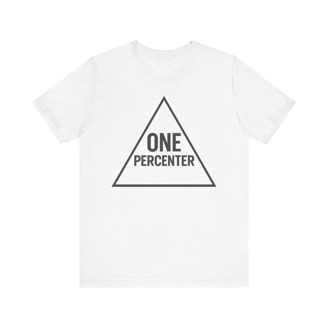 One Percenter Statement Tee - Bold Graphic T-shirt for Motivated ...