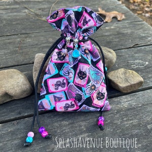 Celestial Tarot Card, Oracle Deck, or Dice Drawstring Pouch
