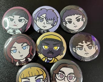 62 Pezzi Kit Rivelazione Genere - Spille A Bottoni E Adesivi Team Boy/Team Girl Per Baby Shower - Foto 3