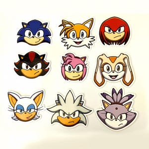 Sonic Vinyl Stickers