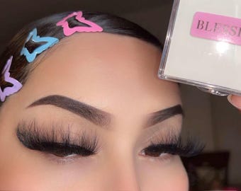 Blessings - Wispy Faux Nerz Streifen Wimpern, Mega Volumen, Wiederverwendbar 25 mm