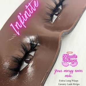 Infinite - Extra Long Wispy Luxury Strip Lashes, Faux Mink, Lightweight, Reusable Lashes