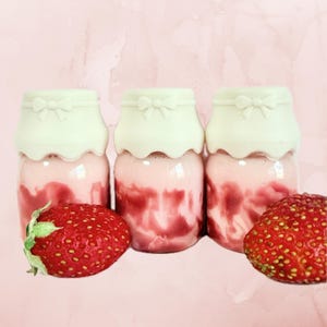 Strawberry Milk Moisturizing Lip Gloss with Shea butter