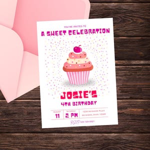 Una dulce tarjeta de celebración de cumpleaños