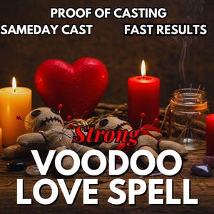 STRONG VOODOO LOVE Spell | Fierce Passion | Deep Commitment | Spiritual Bond | Voodoo Heart work | Binding Love | Unstoppable Emotion