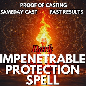 DARK IMPENETRABLE PROTECTION spell | Shield Aura | Ban Evil | Hex Blocker | Energy Wall | Psychic Guard | Spirit Defense | Cloak of Power