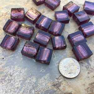 Square Purple Beads, 12mm, 20 beads per package image 4