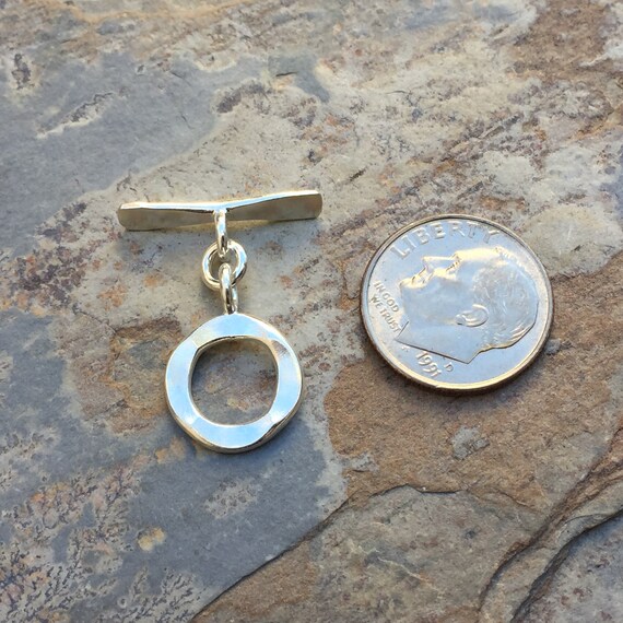 NEW Thai Karen Hill Tribe Bright MINI Oval Silver Toggle Clasp for Bracelet
