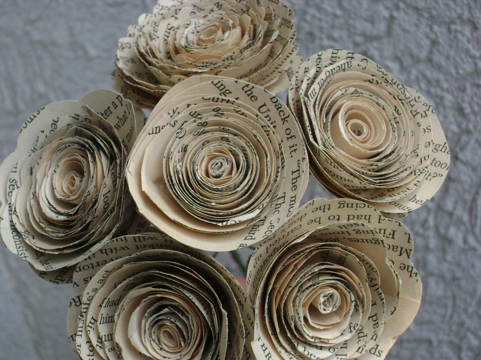 Jane Austin Roses Jane Austen Roses 6 Paper Flowers 2