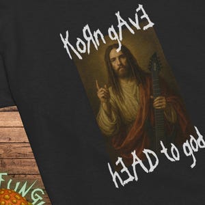 Korn Gave Head to God Parody Shirt: Nu Metal Festival Tee (Bella Canvas)
