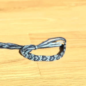 Light and Dark Blue Heart Handmade Bracelet, Adjustable!