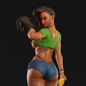 Laura Matsuda: Street Fighter Series 1/6 Premium STL. Standard and NSFW Versions Included.
