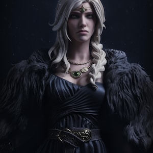Noorse godin Freyja: premium 1/6 STL. NSFW- en SFW-versies. Ondersteund en niet-ondersteund.