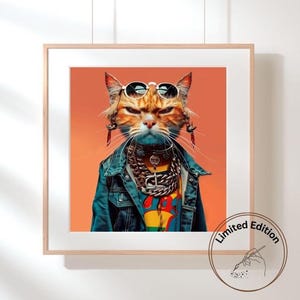 Cat Print- Cat France 4-Limited Edition of 25