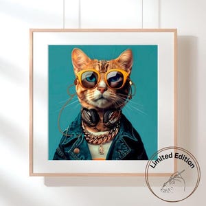 Cat Print- Cat France 2-Limited Edition of 25
