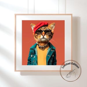 Cat Print- Cat France 8-Limited Edition of 25