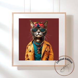 Cat Print- Cat France 7-Limited Edition of 25