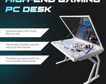 High-End Gaming PC Desk - Ryzen 7 9800X3D, RTX 5080 16GB, 32GB DDR5, PCIe Gen4 4TB SSD, Liquid Cooled, WiFi, Windows 11 Pro (White)