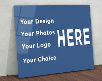 Custom Tempered Glass Wall Decor, Personalized Glass Print, Custom Gift Wall Art, Your Photo or Logo Print, Custom Glass, Custom Decor