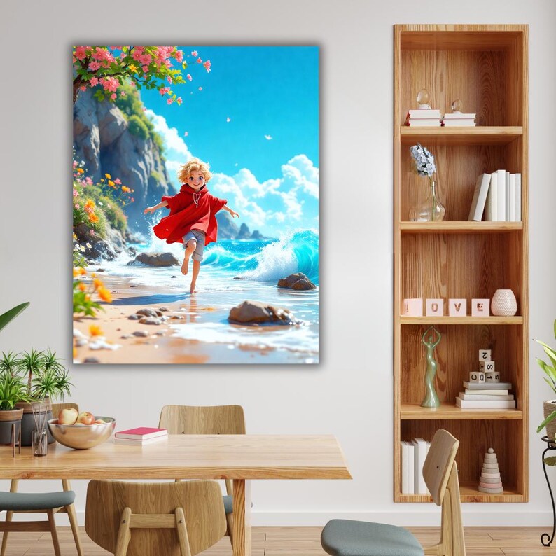 Anime Wall Art, Studio Ghibli Ponyo Inspired Print, Studio Ghibli Decor ...