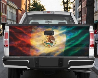 Adesivo decorativo patriótico com águia mexicana para porta-malas de carro, com a bandeira do México, para carro.