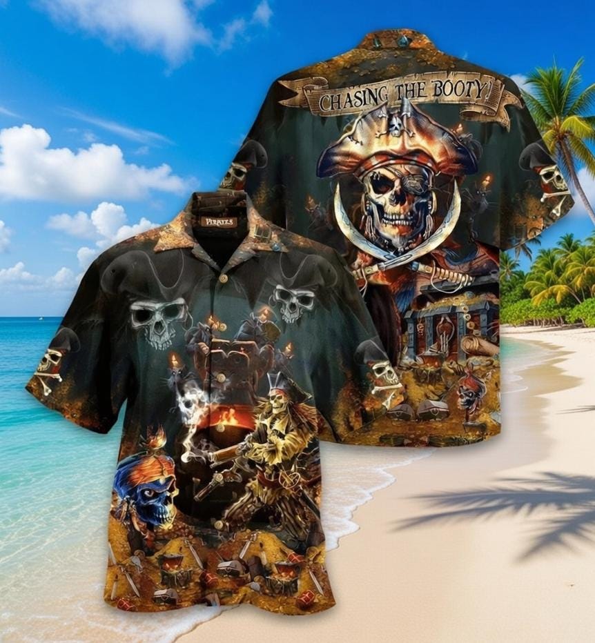 Pirates of caribbean hawaiian shirt - Etsy 日本