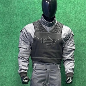 Custom Mandalorian Flight Suit 3-Piece Set | Beskar Bounty Hunter Cosplay Inspired by Boba Fett – Star Wars Sci-Fi Costume.
