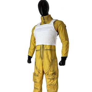 Yellow X-Wing Pilot Suit | Inspired by Luke Skywalker | Star Wars Flight Costume | Rebel Alliance Cosplay Jumpsuit | Galactic Starfighter Ou