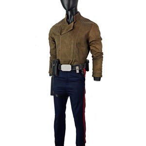 Han Solo Cosplay Set | Star Wars Inspired Shirt, Pants & Leather Belt | Rebel Smuggler Costume.