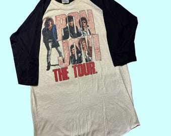 オリジナル ボン・ジョヴィ 1987 ワールドツアー ヴィンテージ Tシャツ