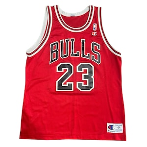 Vintage 90s Michael Jordan Chicago Bulls #23 Champion Jersey Mens Size 44 NBA