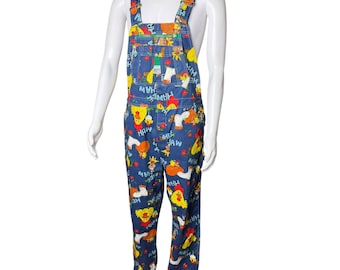 Vintage 70s Hee Haw Cartoon Print Overalls - Kids Size 12-18M - Etsy