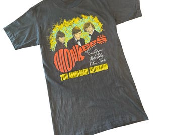 80s Monkees 20th Anniversary Celebration Tour 1986 Concert T-shirt