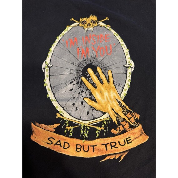 Vintage 1991 Metallica Sad but True Pushead Shirt Rare Double