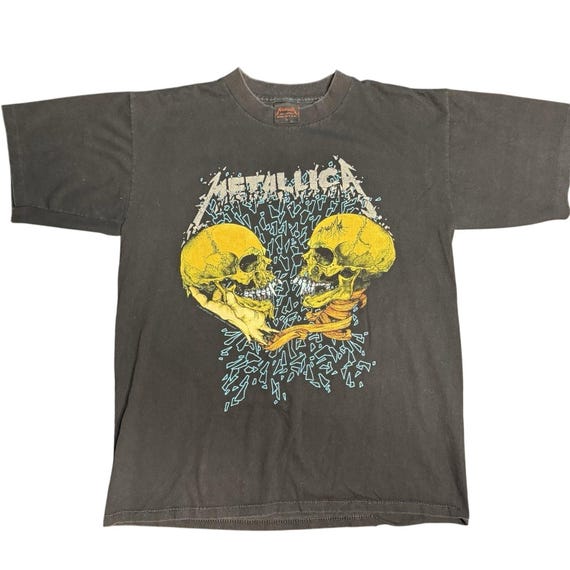 LLICA SAD BUT TRUE 91 メタリカ pushead T Vintage 1991 Metallica Sad but True Pushead Shirt Rare Double