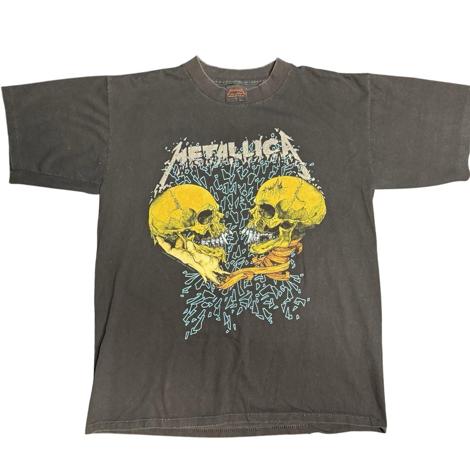 LLICA SAD BUT TRUE 91 メタリカ pushead T Vintage 1991 Metallica Sad but True Pushead Shirt Rare Double
