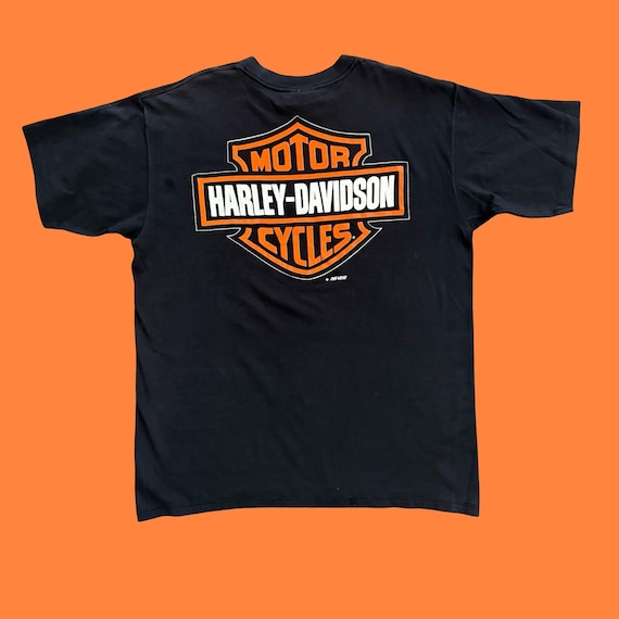 Vintage 90s Harley Davidson Looney Tunes Bugs & Taz Shirt L Single
