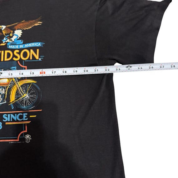 Vintage 1985 Harley Davidson T Shirt Holoubek Tag Made in USA Mens