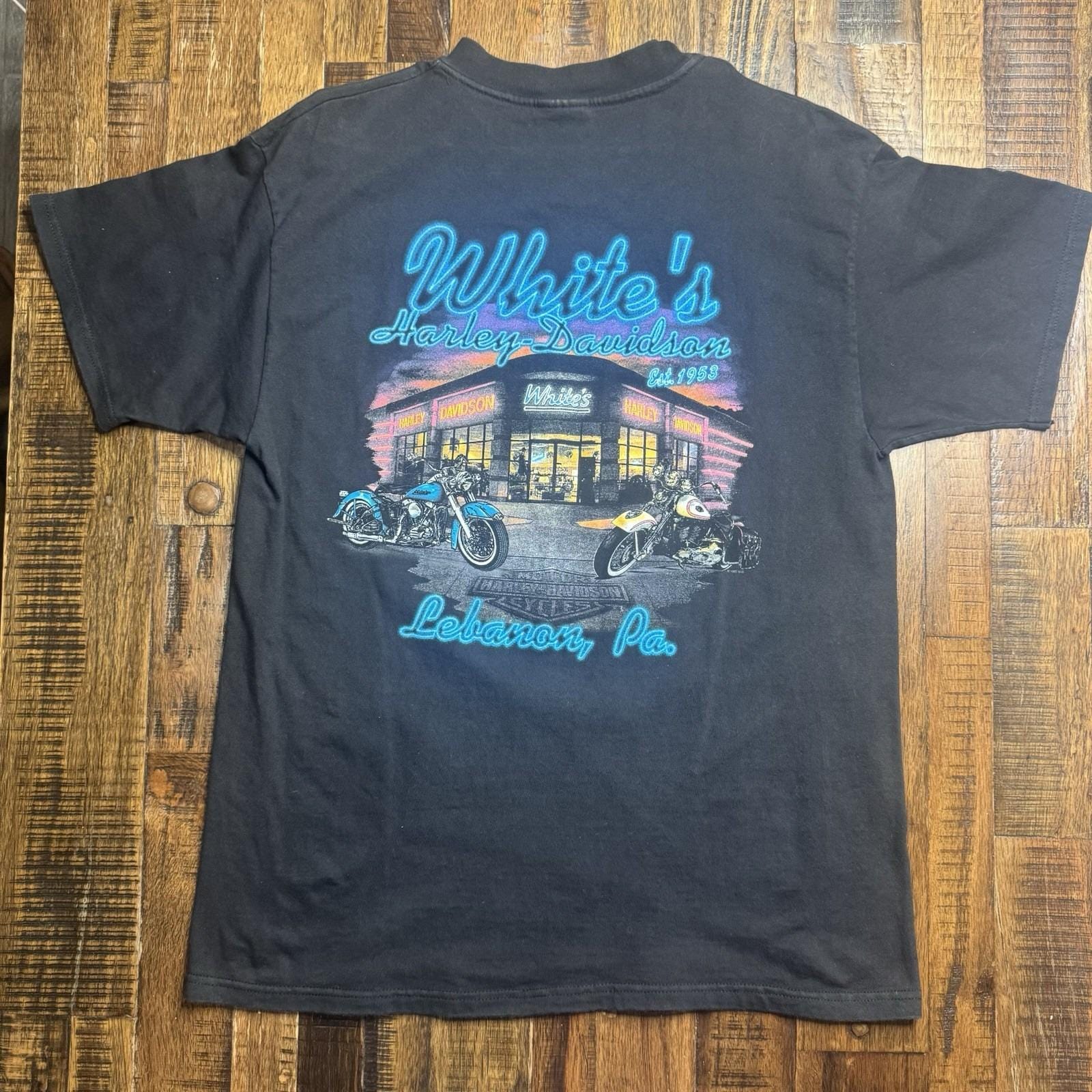 Vintage 1997 Harley Davidson Ring of Fire Dealer Shirt Hanes Beefy 