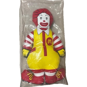 Vintage McDonald&#39;s Ronald McDonald Plush Doll Toy in Original Packaging