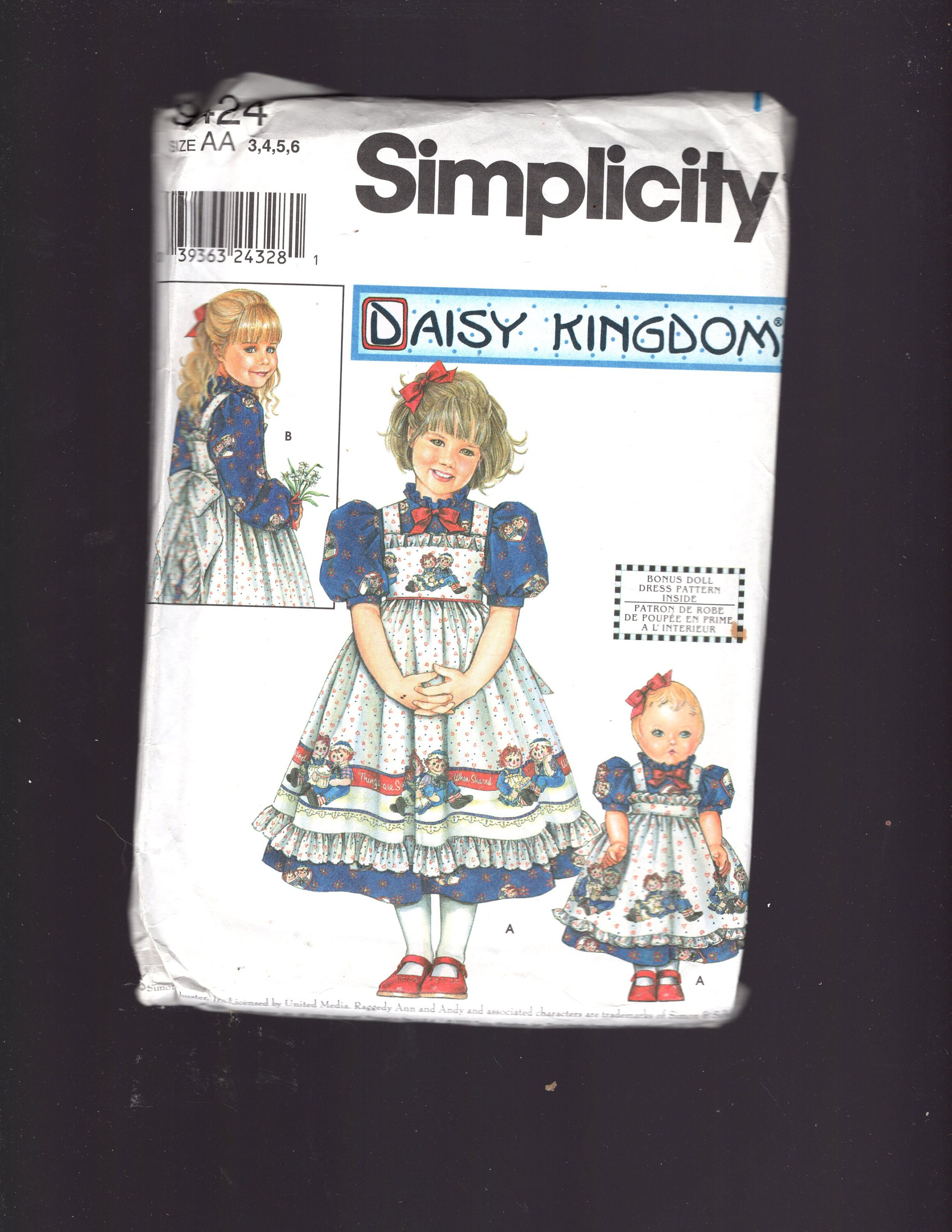 Simplicity 9424 Daisy Kingdom Dresses Size 3456 Etsy