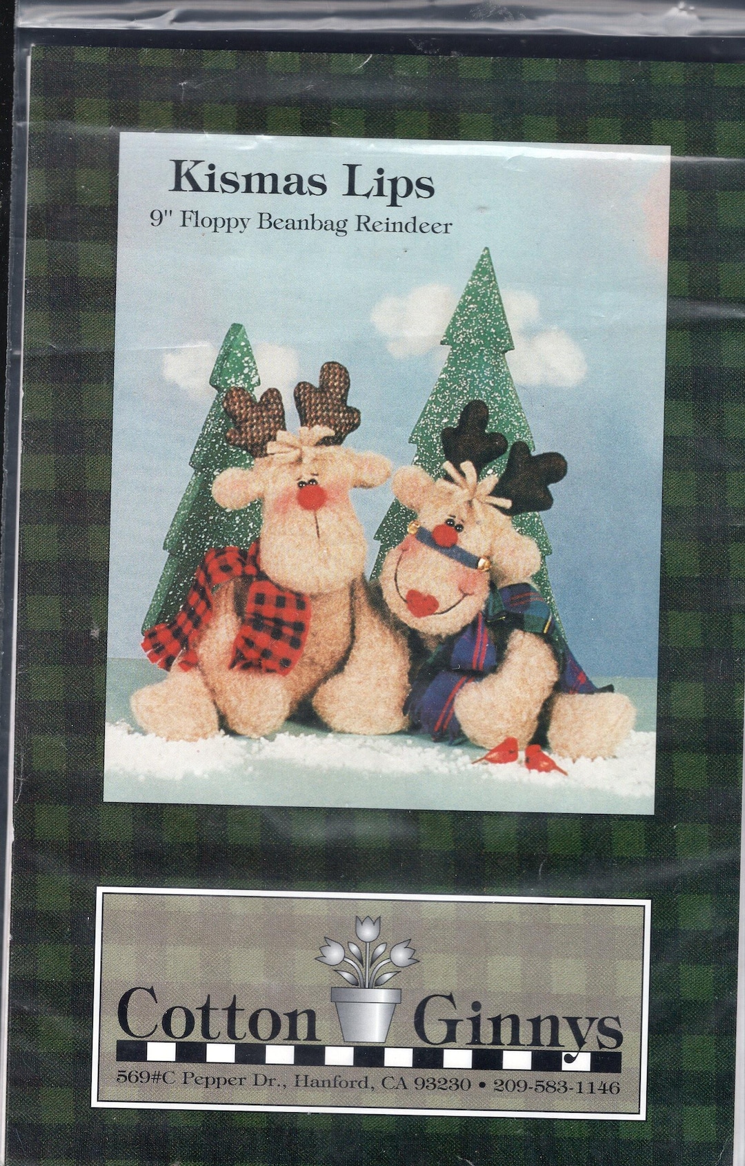 Cotton Ginnys Sewing Pattern - Kismas Lips - Reindeer Christmas - Etsy