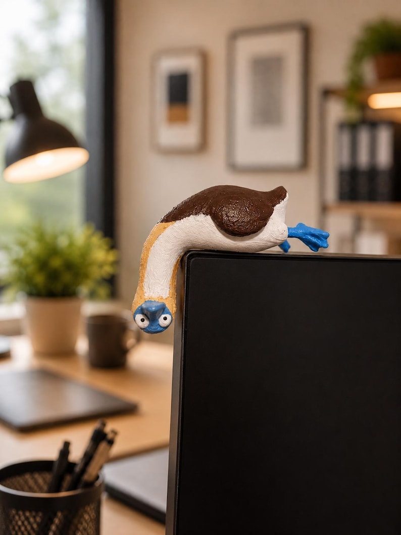 Desk Goose Monitor Buddy Computer Figurines Toy Fidget Stress Reliever ...